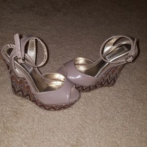 Taupe Steve Madden Wedges